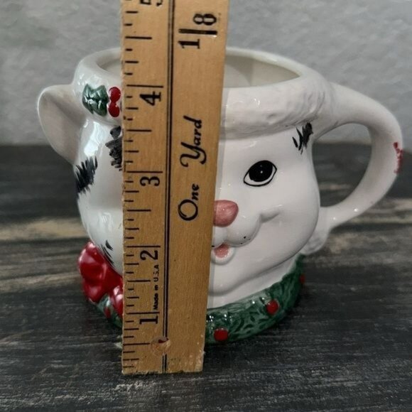 Vintage W.C. Christmas Cat Mug - Picture 6 of 7